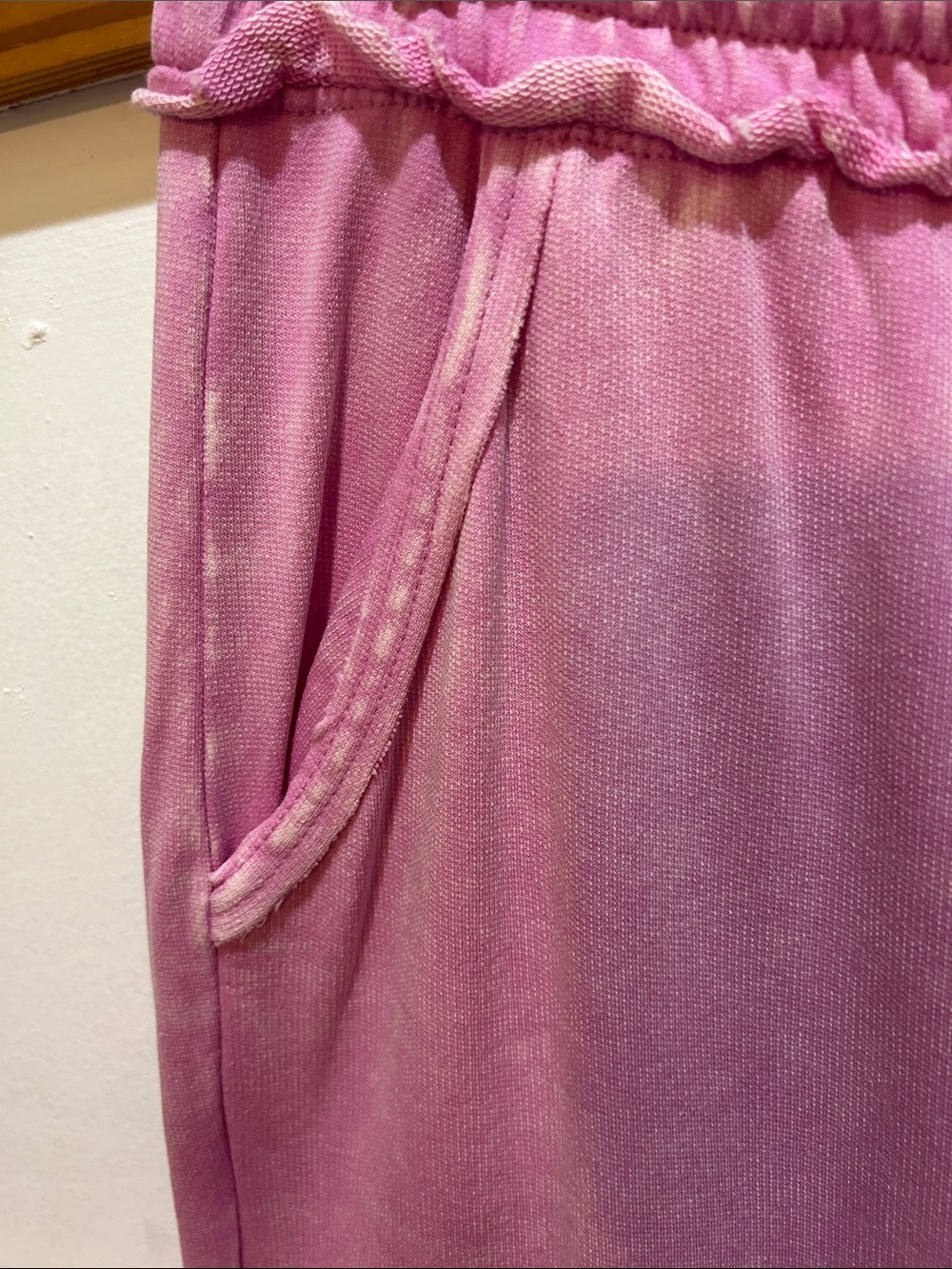 Mauve Terry Knit Wide-Leg Lounge Pants - Picture 4 of 6